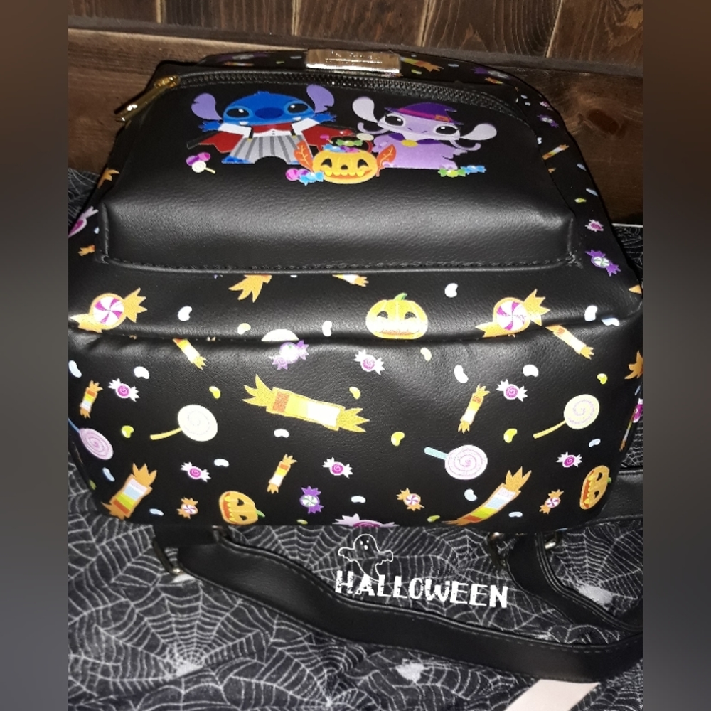 Disney Lilo & Stitch Halloween Costume Stitch & Angel Mini Backpack & Cardholder - Picture 3 of 9